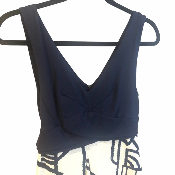 Anthropologie HD In Paris Ardmore Dress Navy White - Picture 5 of 10